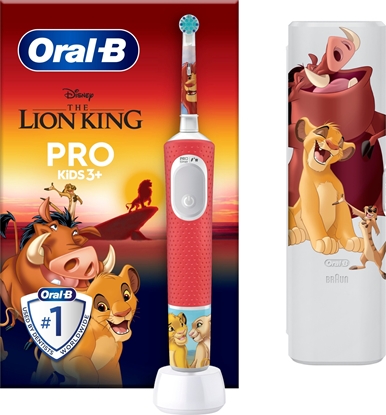 Изображение Szczoteczka Oral-B Pro Kids Król Lew Czerwona