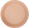 Picture of Šķīvis papīra ABCPAK, kraft, brūna, 15cm, 0.4kg, 100gab