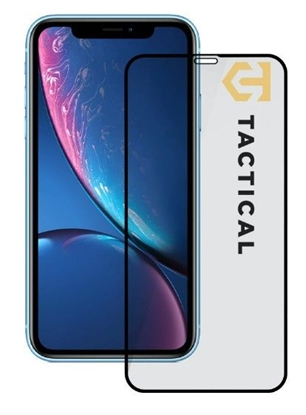 Attēls no Tactical Apple iPhone 11/XR Glass 2.5D Full Glue Black