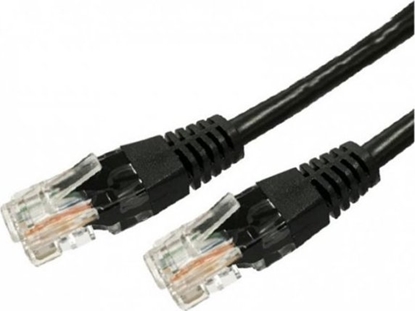 Attēls no TB Print TB Kabel Patchcord kat.6 RJ45 UTP 1m. czarny  - paczka 10 sztuk