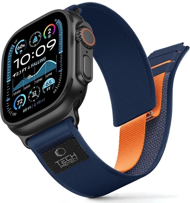 Picture of Tech-Protect TECH-PROTECT NYLON ELITE APPLE WATCH 8 / 9 / 10 / 11 / SE / ULTRA (44 / 45 / 46 / 49 MM) NAVY/ORANGE