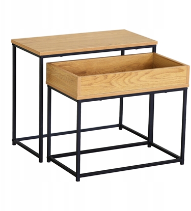 Изображение Topeshop M19E ELEGANCKI STOLIK BOCZNY KAWOWY       MODERN LOFT