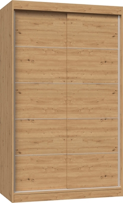 Picture of Topeshop SZAFA PRZESUWNA IGA 120 CM DRZWI ZE SZPROSAMI DB ARTISAN