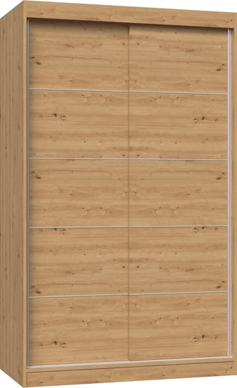 Изображение Topeshop SZAFA PRZESUWNA IGA 120 CM DRZWI ZE SZPROSAMI DB ARTISAN