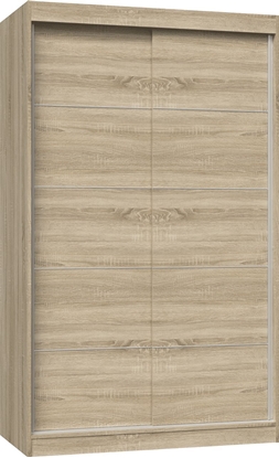 Picture of Topeshop SZAFA PRZESUWNA IGA 120 CM DRZWI ZE SZPROSAMI DB SONOMA