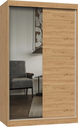 Picture of Topeshop Szafa przesuwna IGA 120cm, 1 lustro Db Artisan