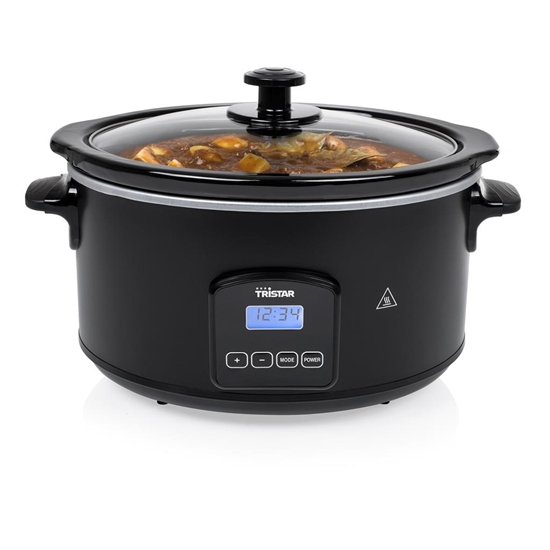 Изображение Tristar | Digital Slowcooker | VS-3920 | 210 W | Stainless steel | 4.5 L | Number of programs 4 | Black
