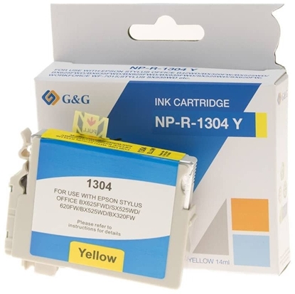 Attēls no Tusz G&G G&G kompatybilny ink / tusz z C13T13044012, NP-R-1304Y, yellow, 765s