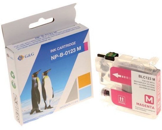 Picture of Tusz G&G kompatybilny ink / tusz z LC-123M, NP-B-0123XLM, magenta, 600s
