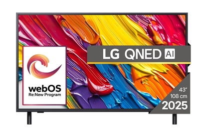 Attēls no TV Set|LG|43"|4K/Smart|3840x2160|Wireless LAN|Bluetooth|webOS|Black|43QNED82A3B