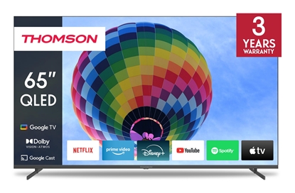 Attēls no TV Set|THOMSON|65"|4K/Smart|QLED|3840x2160|Wireless LAN|Bluetooth|Google TV|Dark Grey|65QG4S14
