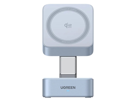 Изображение Ugreen Magnetic Charger 25W 2-in-1 55960B Wireless, Qi2.2 35W Gray