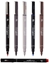 Picture of Uni Cienkopis krelarski Uni Pin-200 0.1mm jasnoszary