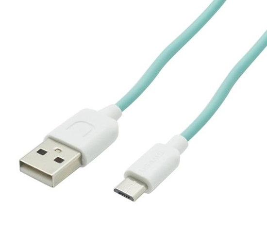Picture of USAMS US-SJ098 USB A to Micro USB Charging Cable 1M Cyan