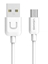 Attēls no USAMS US-SJ098 U-Turn Durable TPE Universal Micro USB to USB Data & Fast 2A Charger Cable 1m White