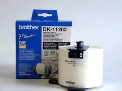 Изображение Uzlīmes Brother DK11202 adrešu  62 x 100 mm, balts rullis, 300 gab.