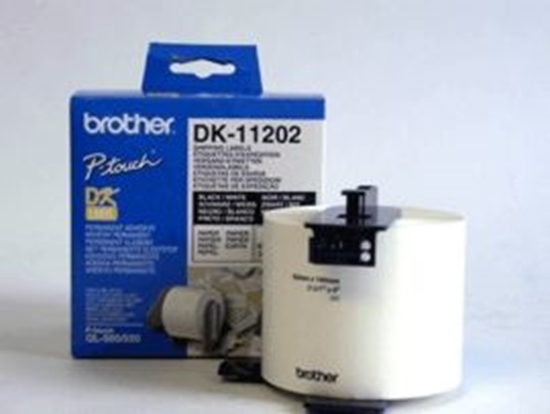 Изображение Uzlīmes Brother DK11202 adrešu  62 x 100 mm, balts rullis, 300 gab.