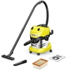Изображение Vacuum Cleaner|KARCHER|Wet and dry vacuum cleaner WD 4 S V-20/5/22|1000 Watts|Suction power 240w|Capacity 20 l|Noise 73 dB|Yellow|Weight 7.2 kg|1.628-260.0