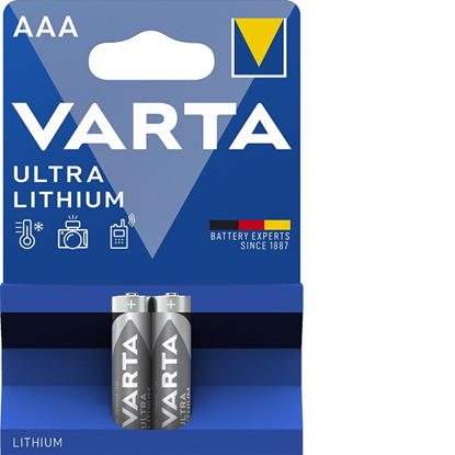 Изображение Varta Ultra Lithium AAA baterijas 2 gab.