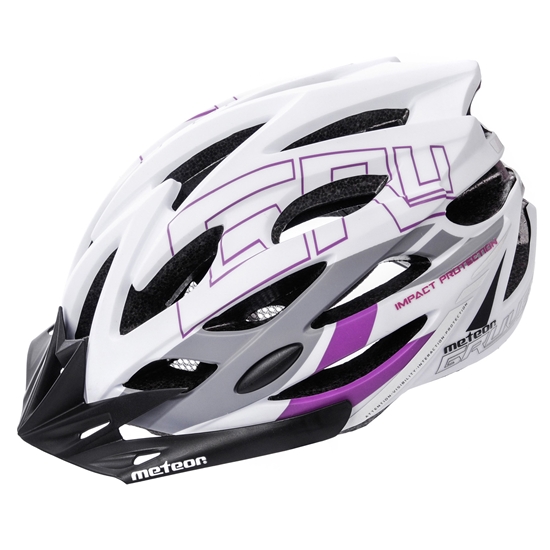 Изображение Velosipēdistu aizsargķivere Gruver L 58-61 cm white / gray
