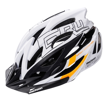Picture of Velosipēdistu aizsargķivere Gruver M 55-58 cm white / black / orange