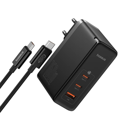 Picture of Wall charger Baseus GaN5 Pro 2xUSB-C + USB  160W (black)(Ekspoz.)