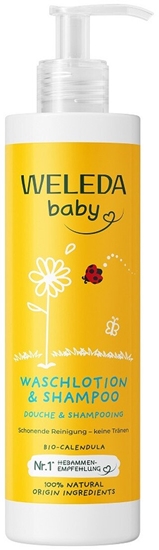 Изображение Weleda WELEDA_Calendula Baby szampon i pyn do mycia ciaa z nagietkiem 400ml
