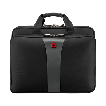 Picture of WENGER Legacy 17” TripleGusset Laptop Case,  Black/Grey