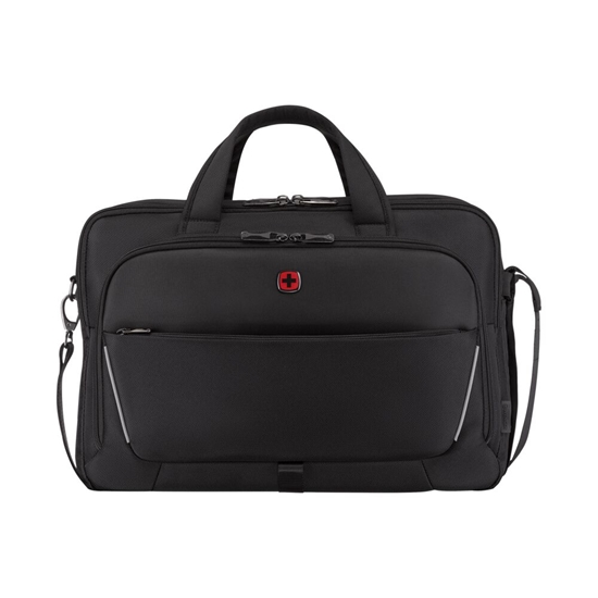 Picture of WENGER Meteor 16"–17" Laptop Briefcase with Tablet Pocket, Black