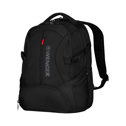 Picture of WENGER Transit  Deluxe 16'' Laptop Backpack with Tablet Pocket, Black