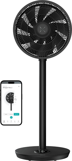 Picture of Wentylator Duux Duux Fan | Whisper Flex 2 | Stand Fan | Black | Diameter 34 cm | Number of speeds 30 | Oscillation | 2-21.5 W | Yes