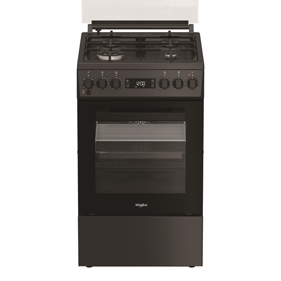 Picture of Whirlpool Cooker | W5G8LMSWTA | Hob type Gas | Oven type Electric | Anthracite | Width 50 cm | Depth 60 cm | 60 L