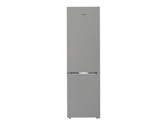 Picture of Whirlpool Refrigerator | WHK 25404 XP4E | Energy efficiency class E | Free standing | Combi | Height 203.5 cm | No Frost system | Fridge net capacity 249 L | Freezer net capacity 106 L | 37 dB | Silver