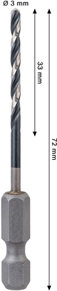 Изображение Wierto Bosch wider Krty HSS-G Imp. 3mm