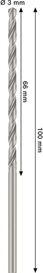 Изображение Wierto Bosch wider Krty HSS-G Long CYL 3mm