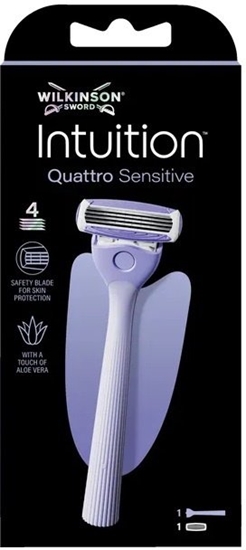 Изображение Wilkinson Sword WILKINSON_Sword Intuition Quattro Sensitive maszynka do golenia dla kobiet 1szt.