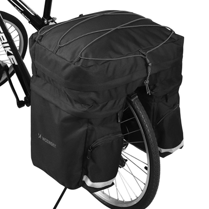 Picture of Wozinsky Wozinsky 60L spacious bike rack bag (rain cover included) black (WBB13BK)