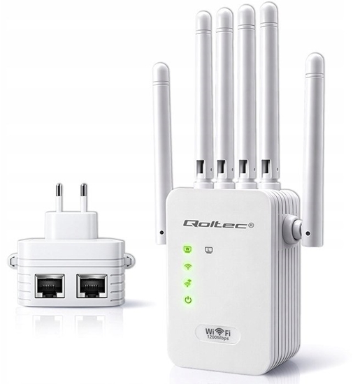 Изображение Wzmacniacz syganłu WiFi 5 | Repeater | Access Point | AC1200 Mb/s| 6 anten | 2xRJ45 | 128MB 