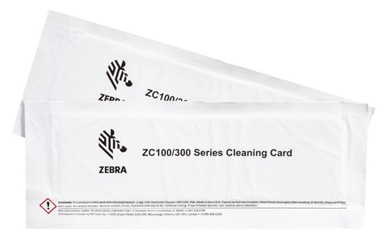 Picture of Zebra Cleaning Card Kit (Improved), ZC100/300, 2 Cards