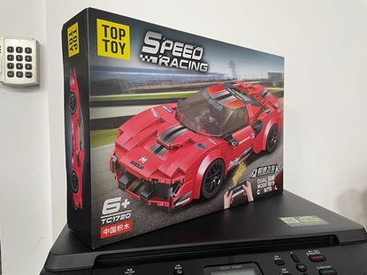 Изображение Zestaw Klocków Auto Sportowe Czerwone R/C EDUKAMP