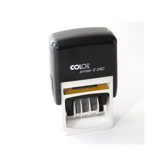 Picture of Zīmogs COLOP Datumu numerators S260, 03(ciparu), zils spilventiņš DD.MM.YYYY