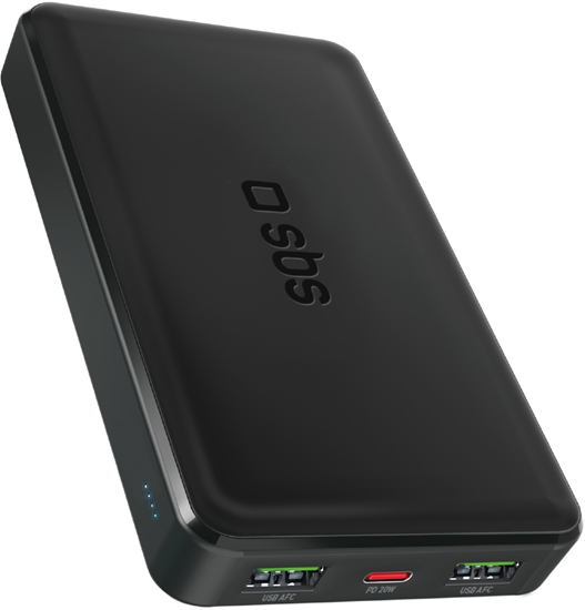 Picture of Enerģijas krātuve SBS 10000mAh 20W Black USB-A USB-C PD