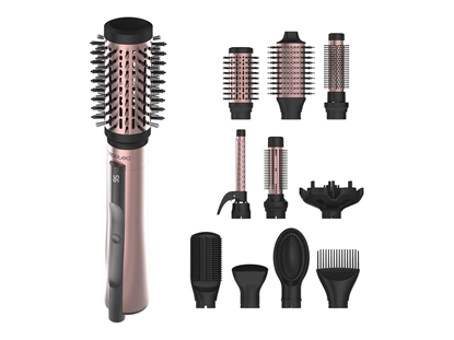 Picture of Cecotec Air Brush | CeramicCare 10in1 AirBrush | Ion conditioning | Number of heating levels 3 | 1200 W | Black/Pink
