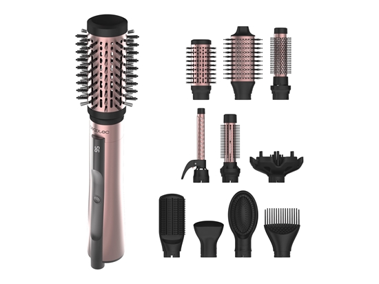 Picture of Cecotec Air Brush | CeramicCare 10in1 AirBrush | Ion conditioning | Number of heating levels 3 | 1200 W | Black/Pink