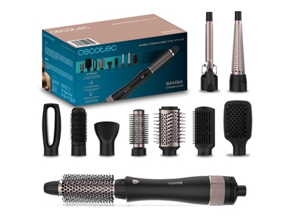 Picture of Cecotec Air brush | CeramicCare 10in1 Styler 10-in-1 | Number of heating levels 3 | 1000 W | Black