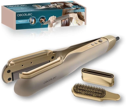 Picture of Cecotec Air Straightener | AirLisse 2in1 ForceDry Champagne | Ceramic heating system | Number of heating levels 4 | 1000 W | Beige