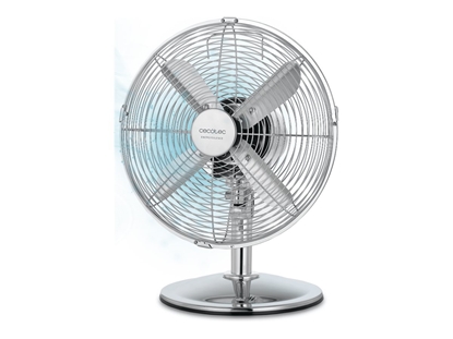 Attēls no Cecotec EnergySilence 620 RetroDesk | Desktop Fan | Table Fan | 40 W | Diameter 30 cm | Number of speeds 3 | Oscillation | Silver