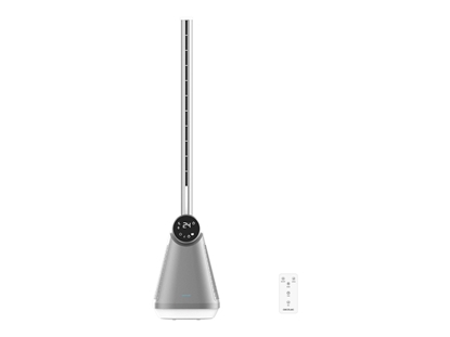 Attēls no Cecotec EnergySilence 9890 Skyline Bladeless | Tower Fan | Stand Fan | 50 W | Diameter 23 cm | Number of speeds 3 | Oscillation | Timer | Remote control | Grey/White