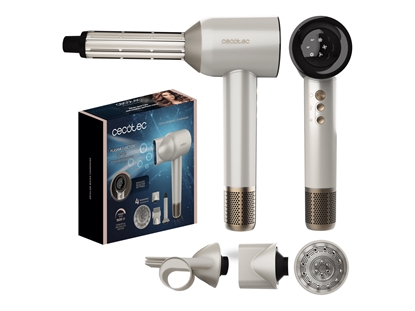 Picture of Cecotec Hair dryer | DryGlam Waves Champagne | 1600 W | Number of temperature settings 3 | Ionic function | Champagne | Diffuser nozzle