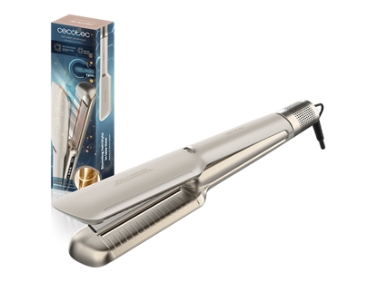 Picture of Cecotec Hair Straightener | Air Lisse Champagne | Ceramic heating system | Ionic function | Temperature (max) 230 °C | Temperature (min) 100 °C | Number of heating levels 3 | 1600 W | Champagne